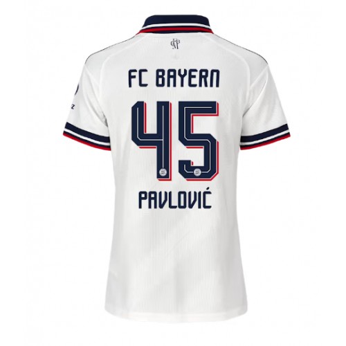 Bayern Munich Aleksandar Pavlovic #45 Vieraspaita Naiset 2026-27 Lyhythihainen
